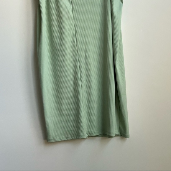 NWT Eloquii Women's Green Ribbed Slit Leg Pull On-Long Stretch Maxi Skirt 22-24 - Picture 11 of 13